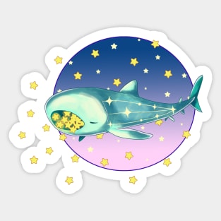 Galactic Whale Shark Sticker